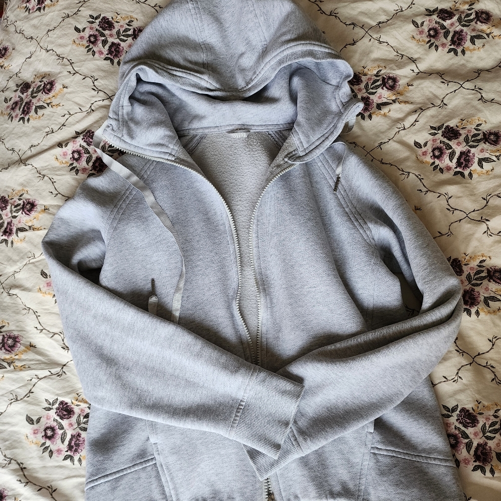 Lululemon Gray Zip Up Hoodie